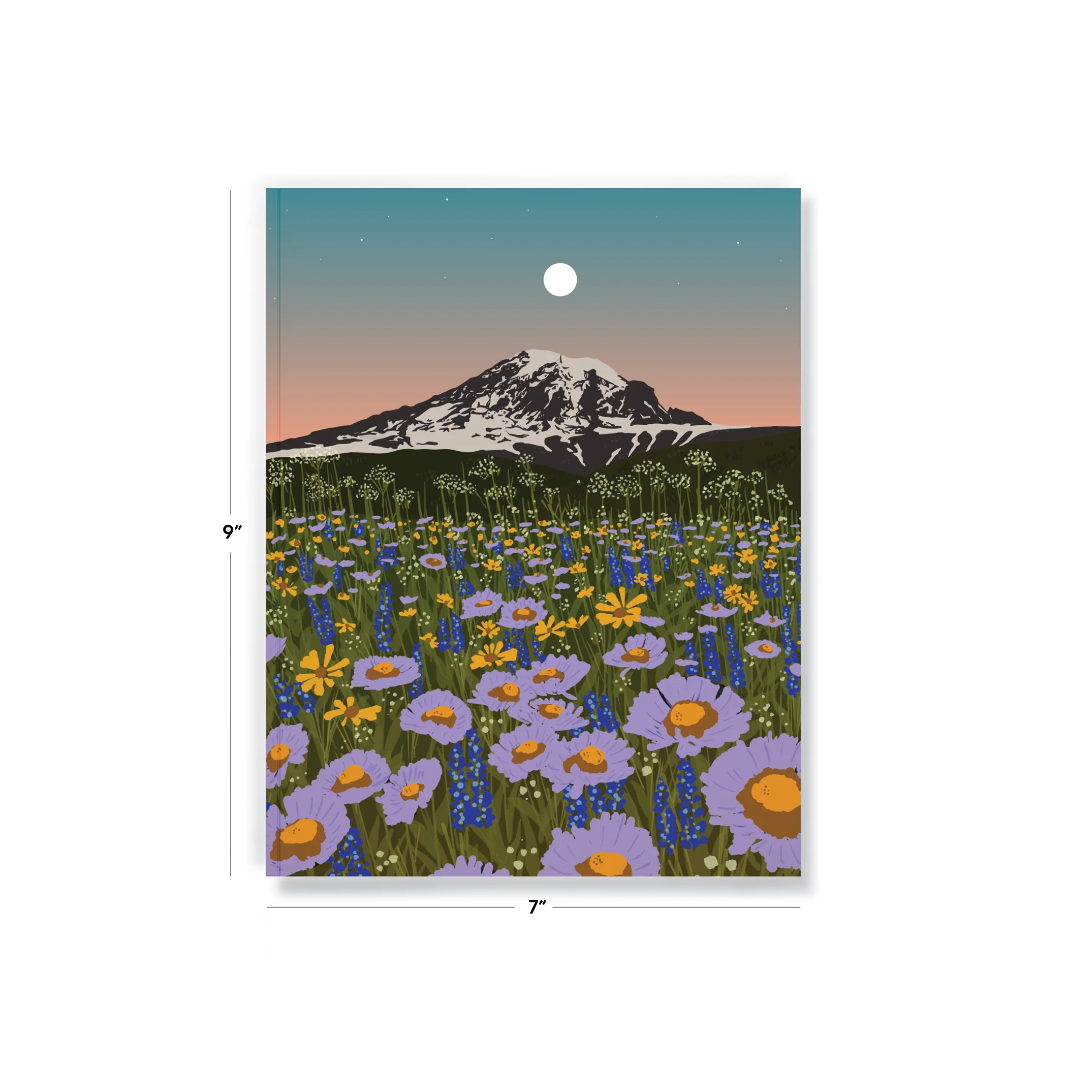Mountain Flowers Medium Layflat Notebook - Image 5