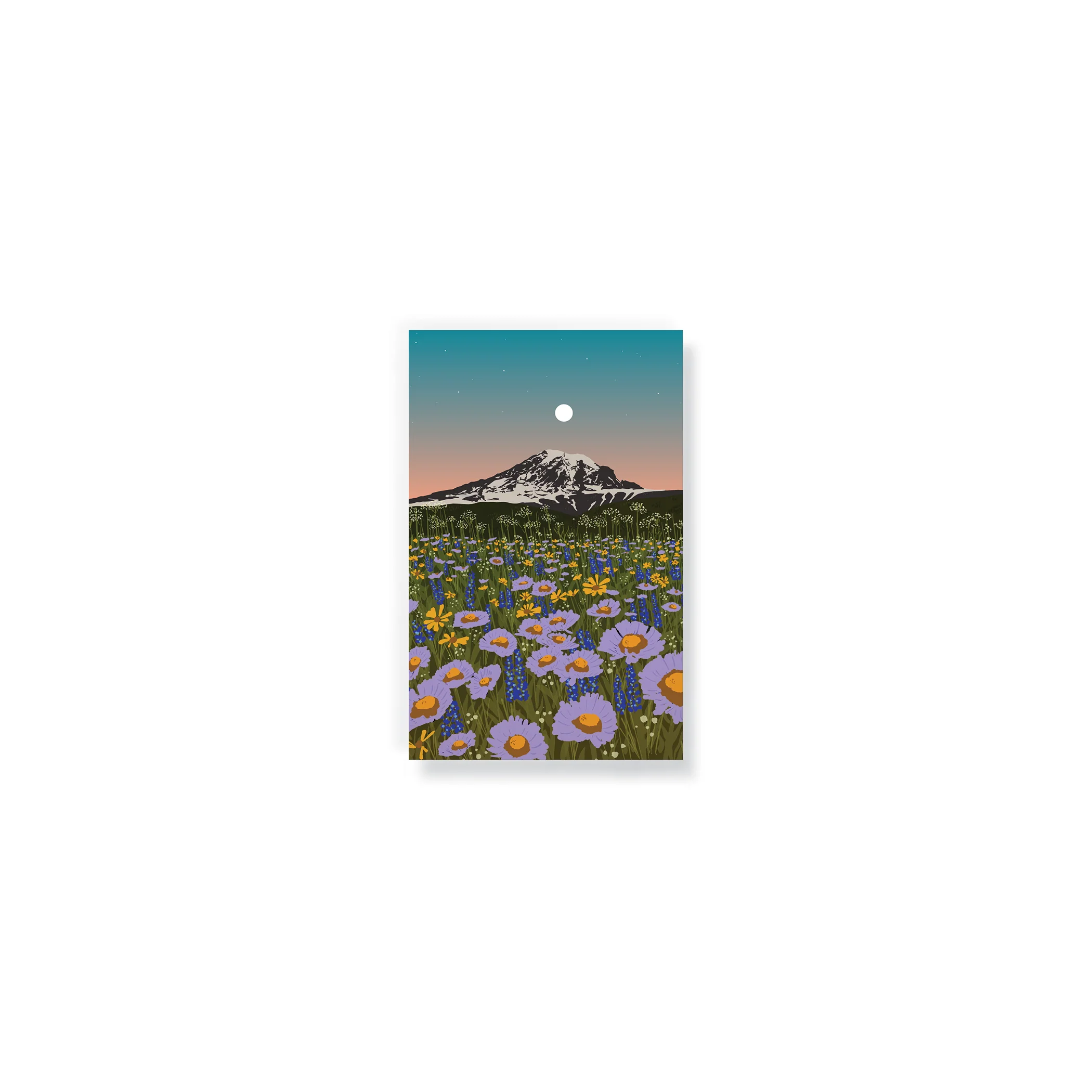 Mountain Flowers Pocket Notebook