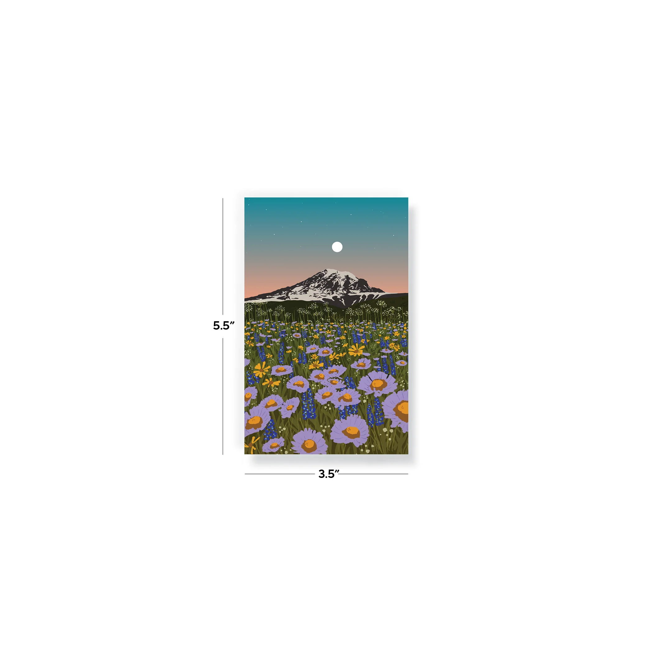 Mountain Flowers Pocket Notebook - Image 4