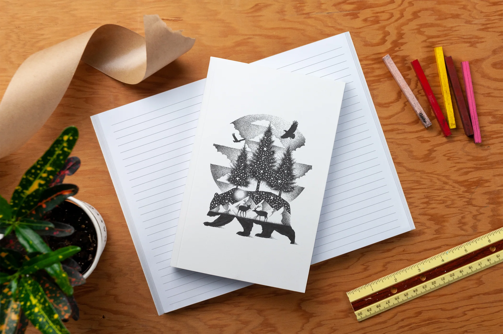Night In Alaska Classic Layflat Notebook - Image 4