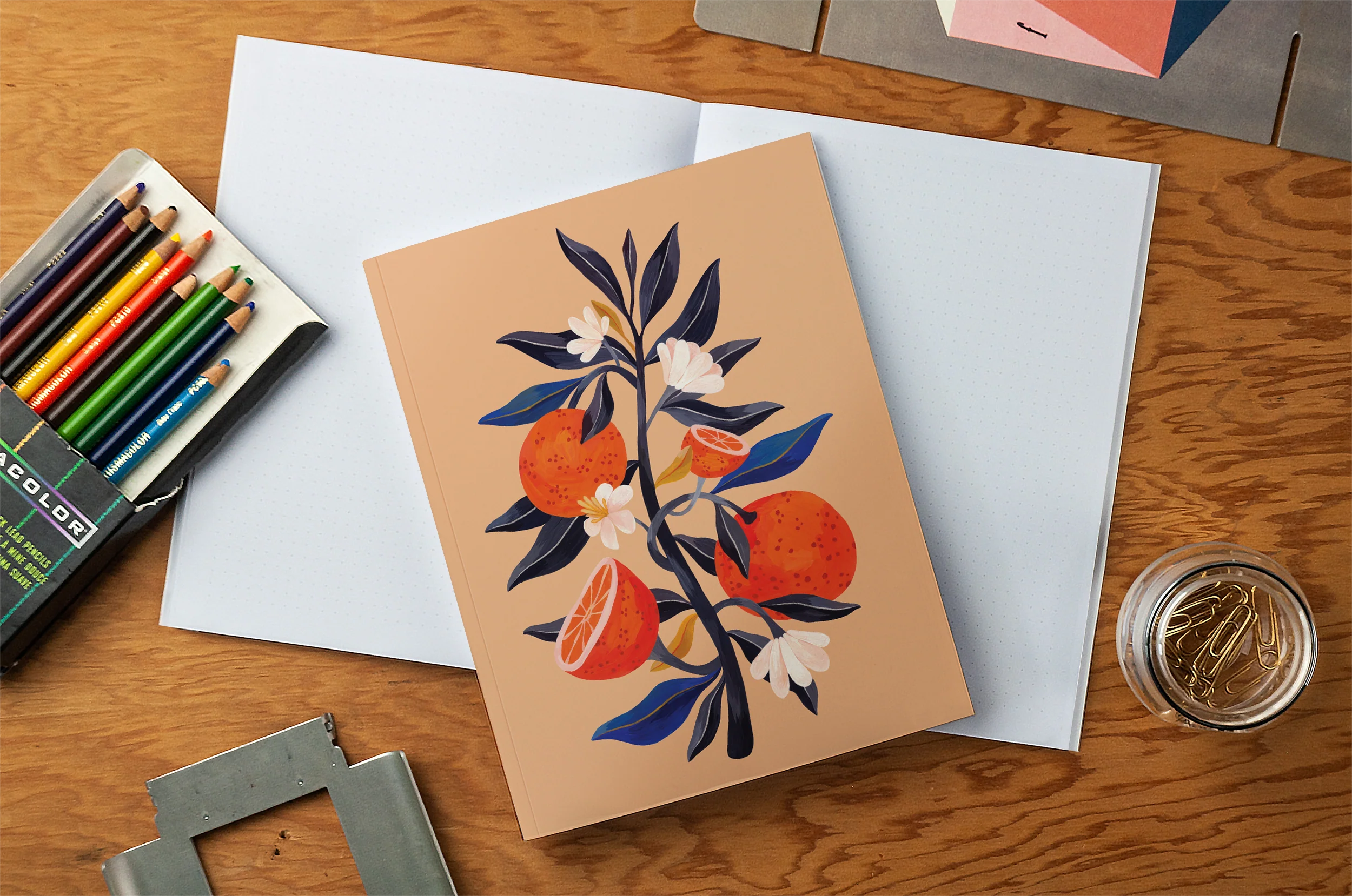Orange Tree Medium Layflat Notebook - Image 4