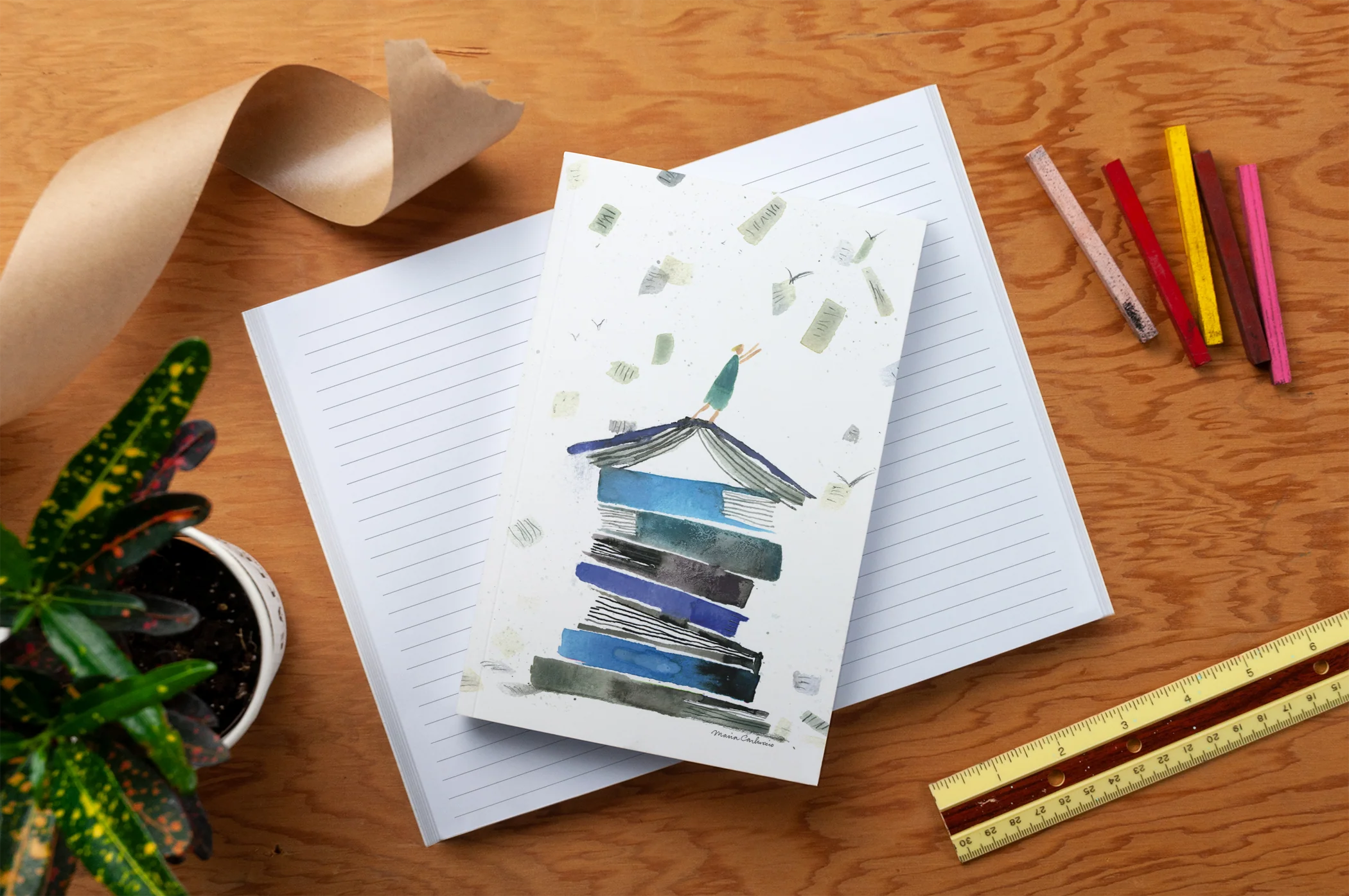 Pages Slipping Away Notebook - Image 4