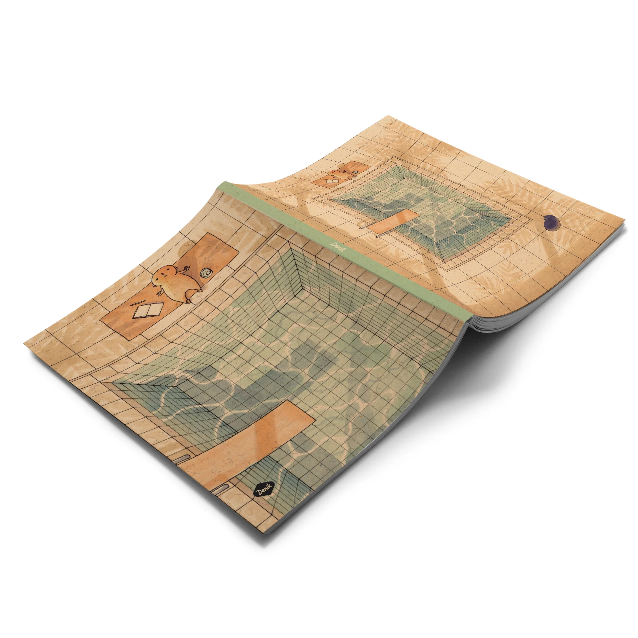 Palm Shadows Large Layflat Notebook - Image 2