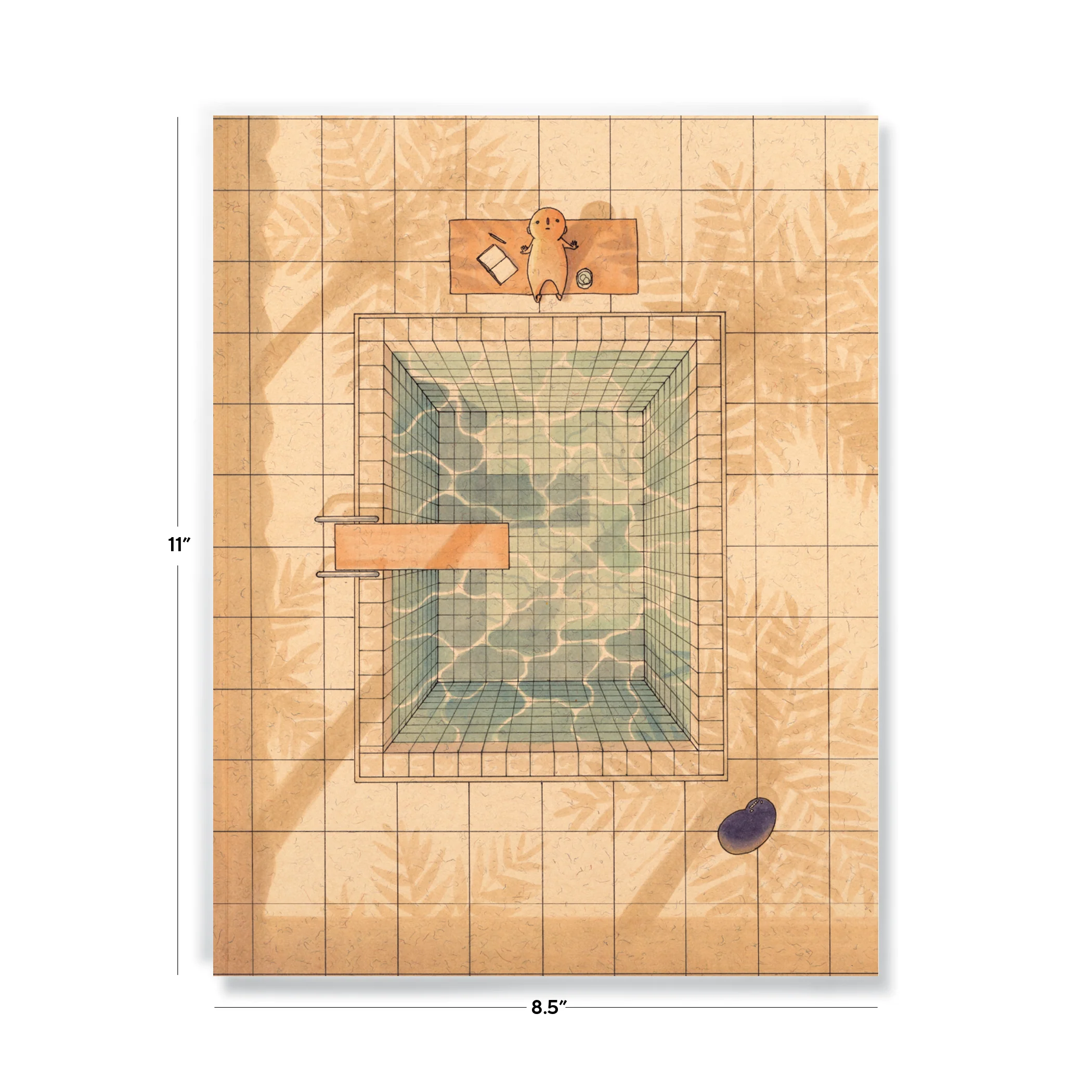 Palm Shadows Large Layflat Notebook - Image 3