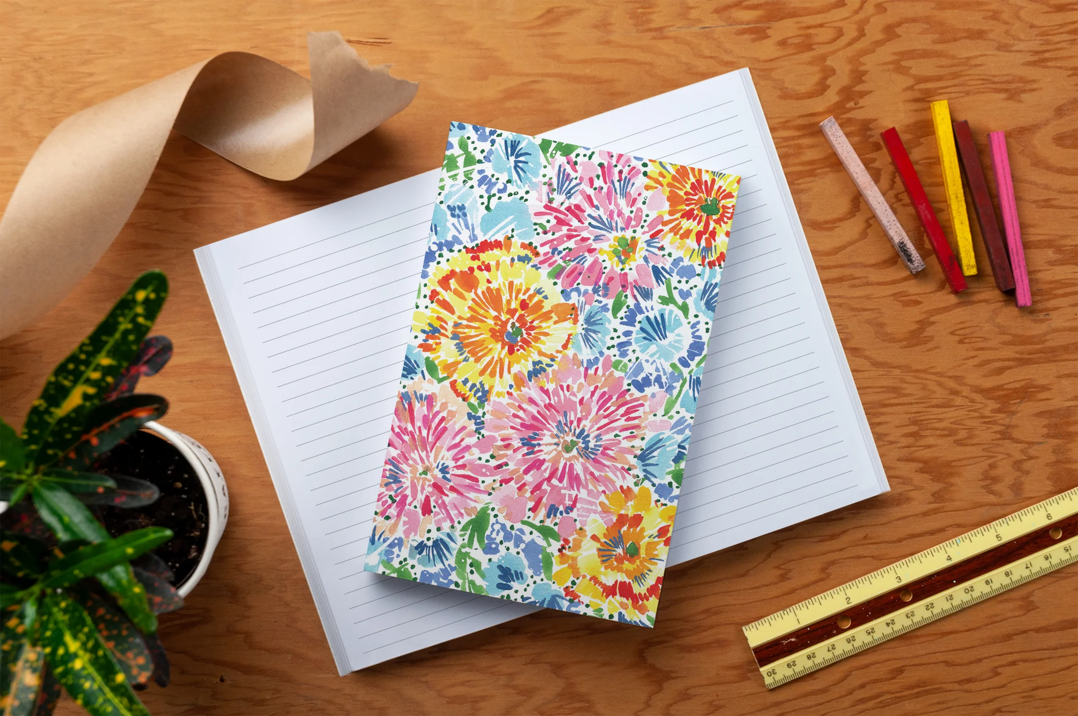 Pastel Fireworks Classic Layflat Notebook - Image 4