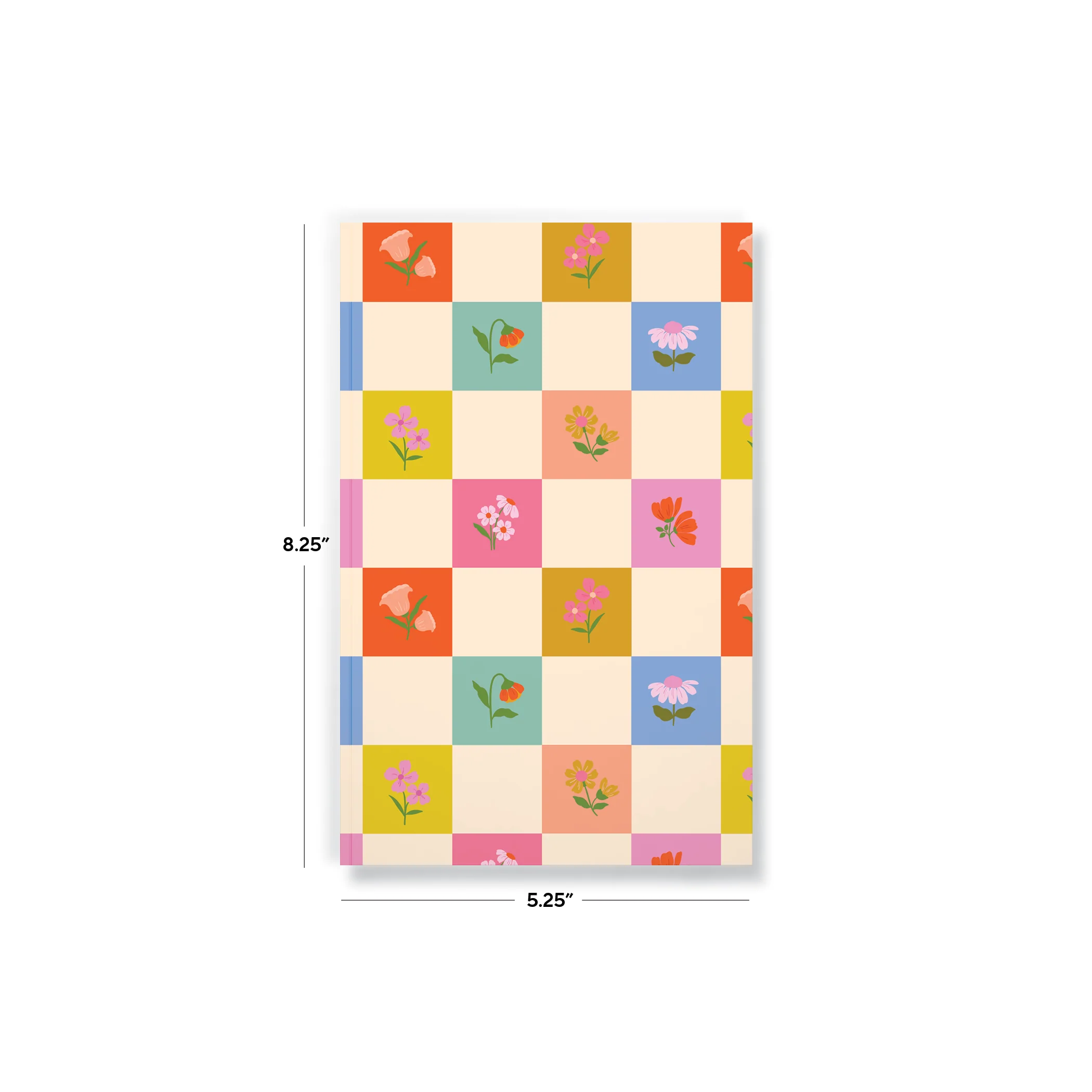 Petals & Checkers Classic Layflat Notebook - Image 4