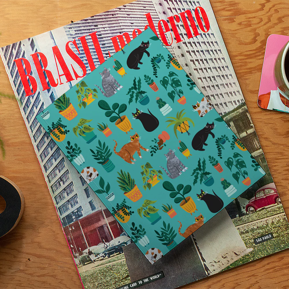 Plant Kitties Medium Layflat Notebook - Image 3
