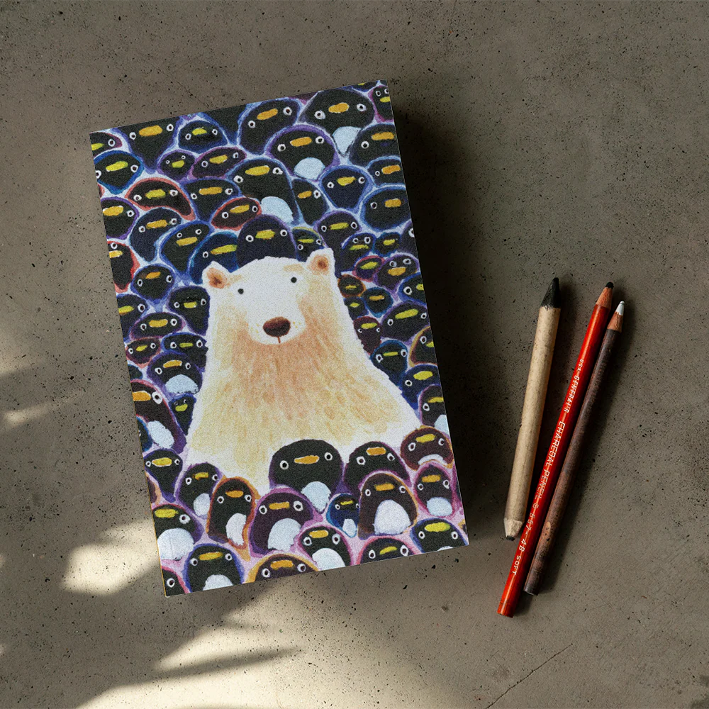 Polar Bear & Penguins Classic Layflat Notebook - Image 3