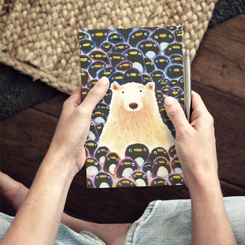 Polar Bear & Penguins Classic Layflat Notebook - Image 4