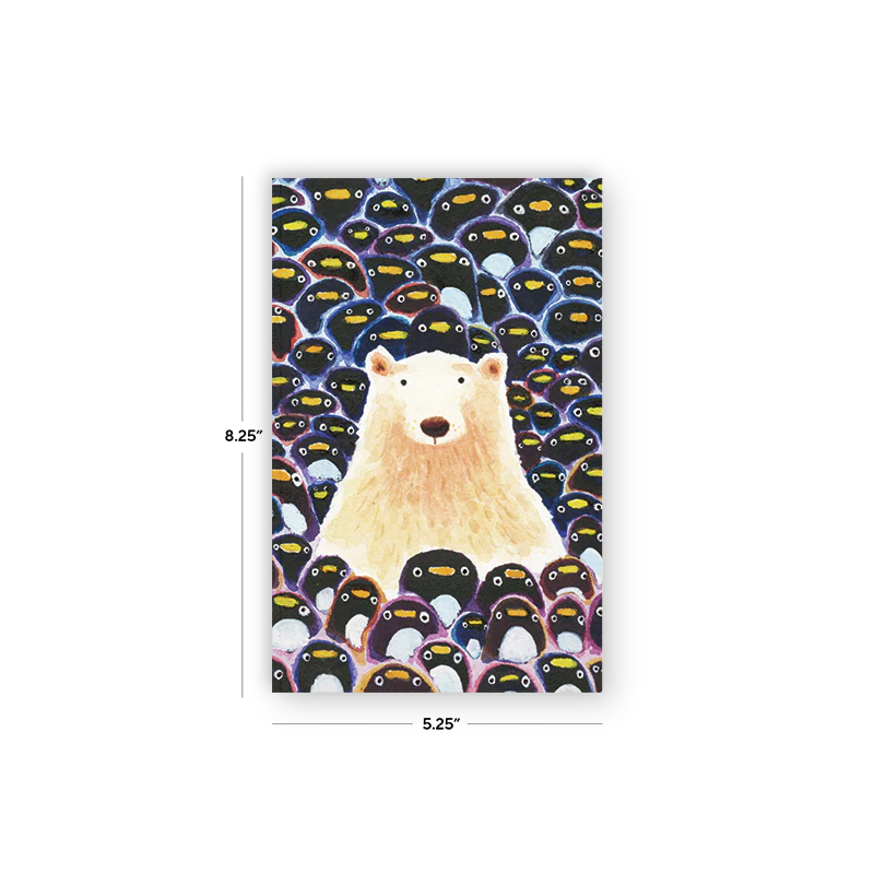 Polar Bear & Penguins Classic Layflat Notebook - Image 5
