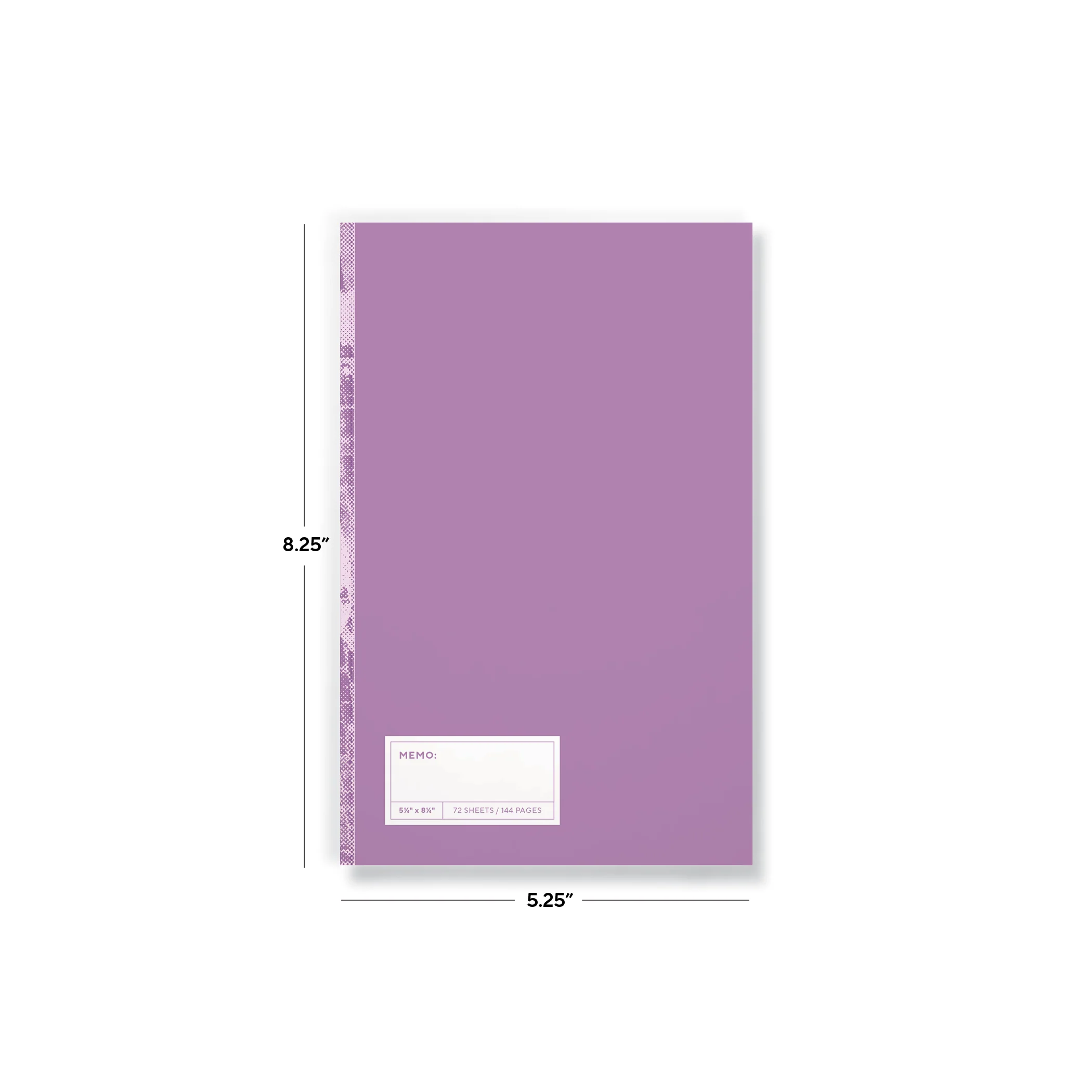 Purple Halftone Classic Layflat Notebook - Image 3