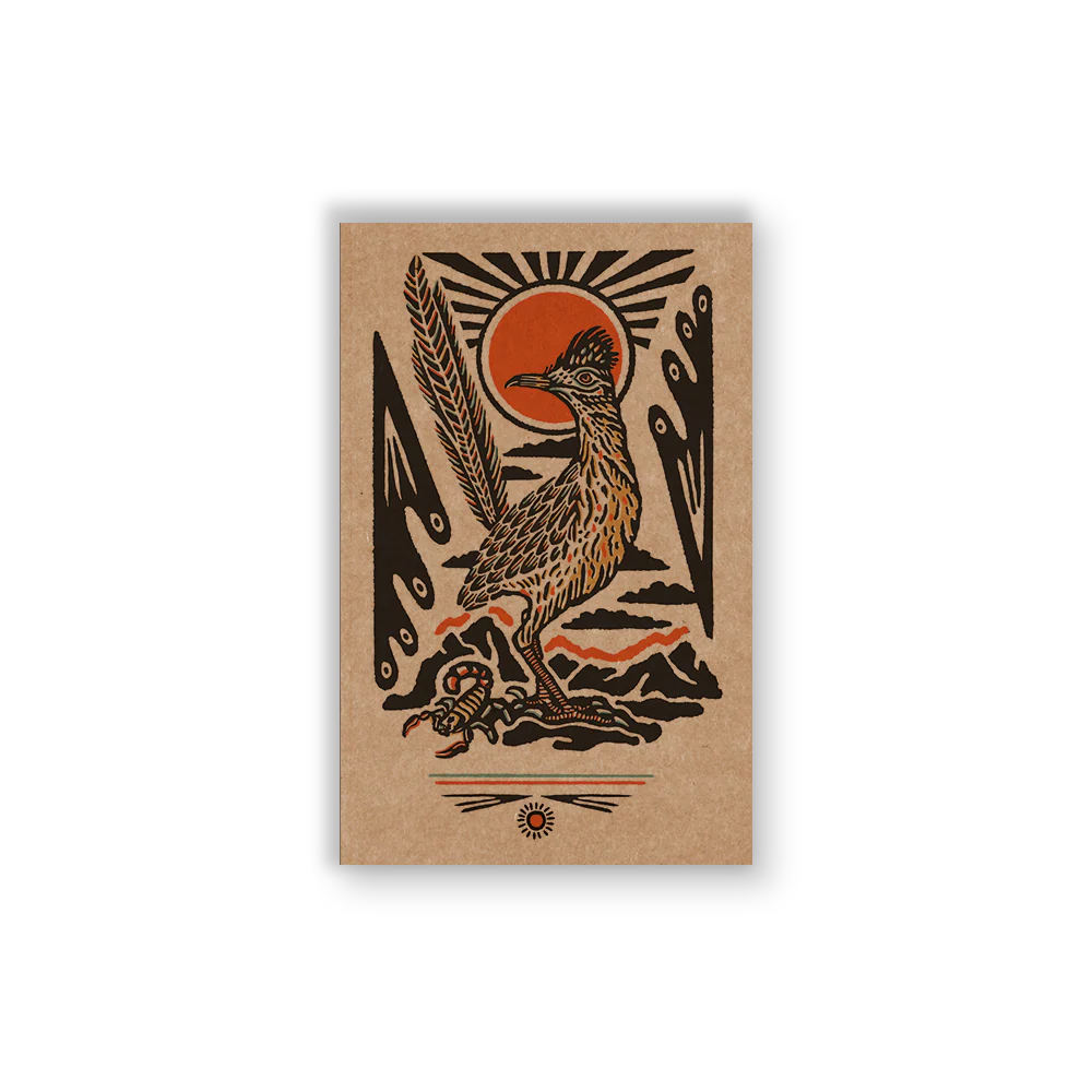 Roadrunner Out West Kraft Layflat Notebook