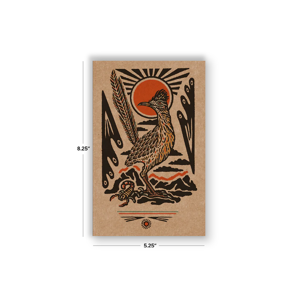 Roadrunner Out West Kraft Layflat Notebook - Image 3