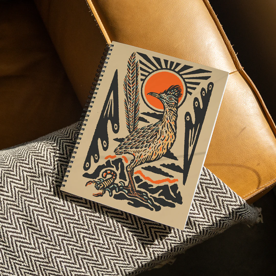 Roadrunner Out West Medium Wire-O Spiral Notebook - Image 2
