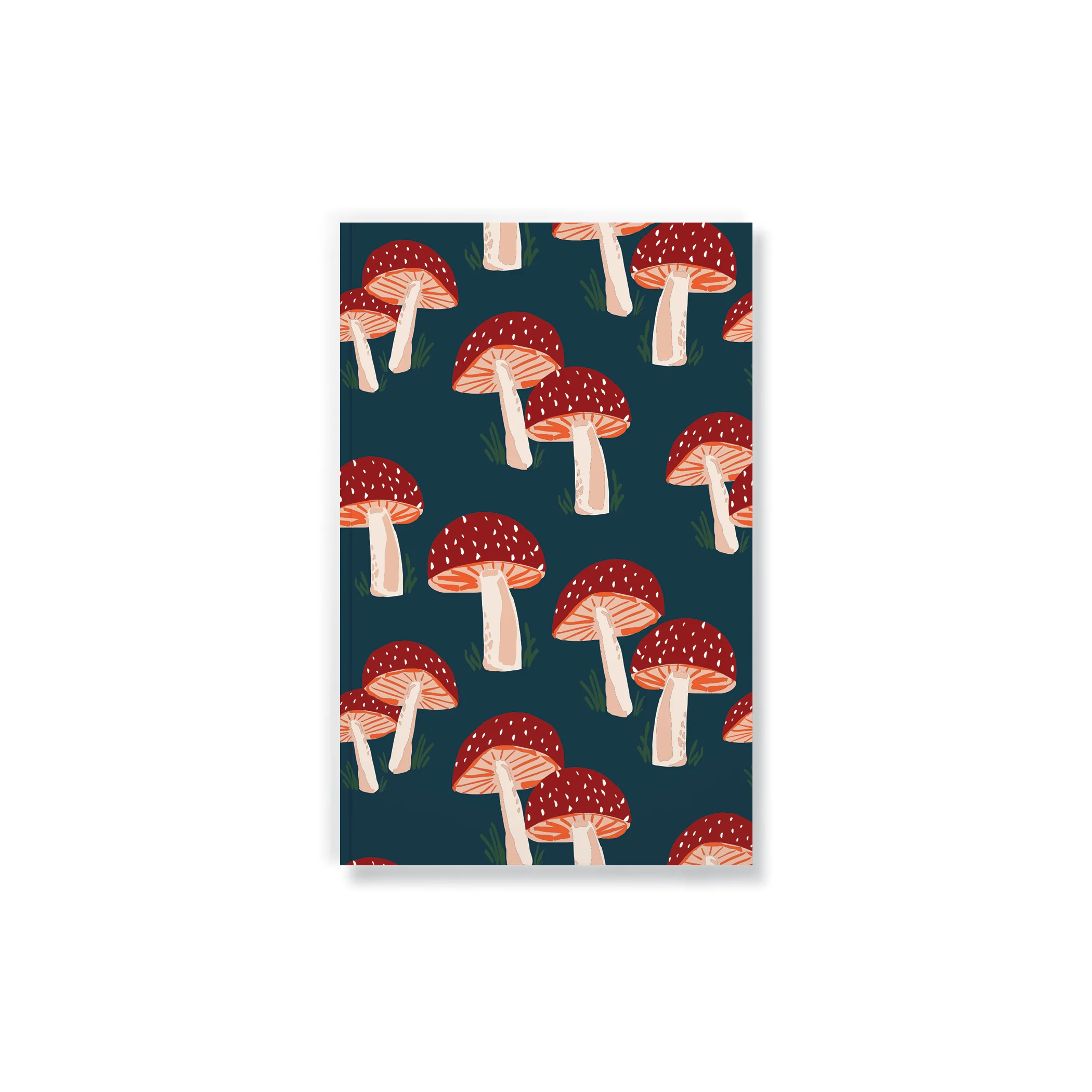 Navy Mushrooms Classic Layflat Notebook