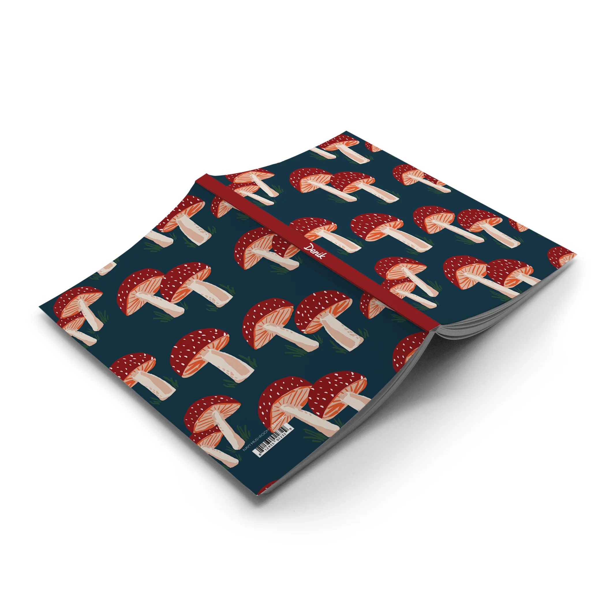 Navy Mushrooms Classic Layflat Notebook - Image 2