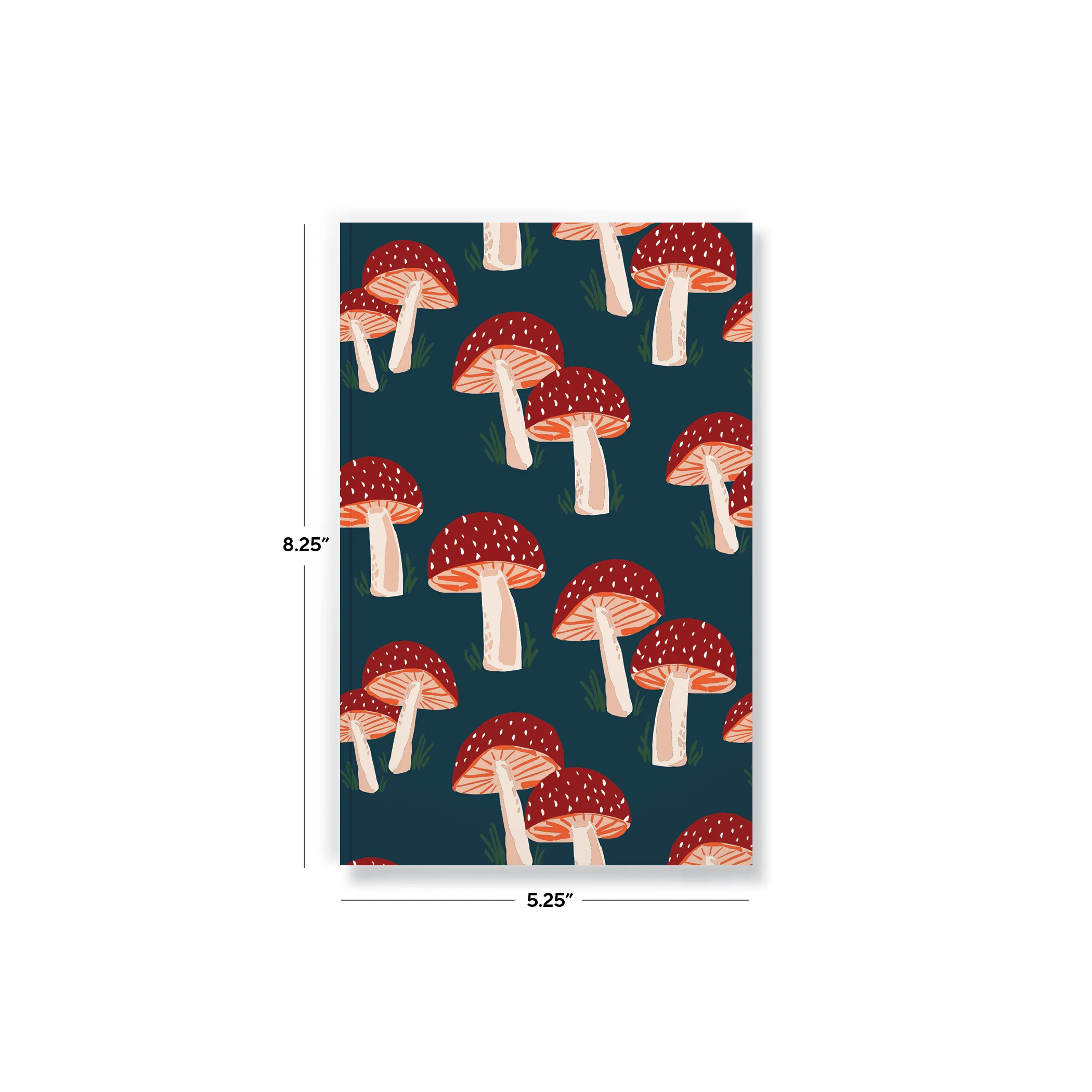 Navy Mushrooms Classic Layflat Notebook - Image 4