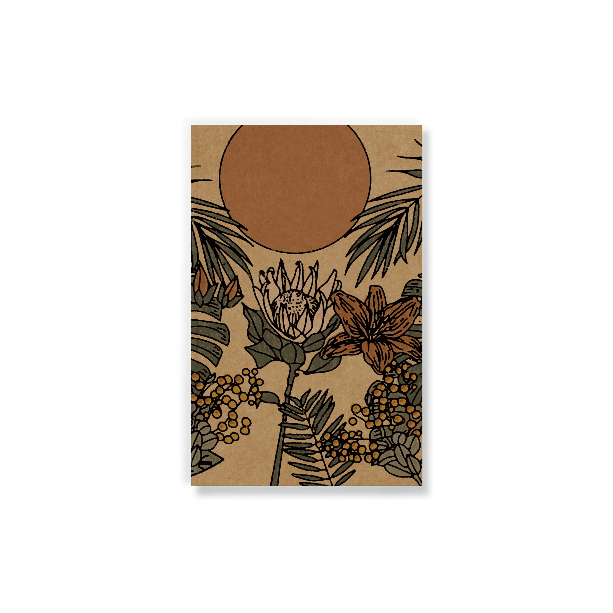 Summer Moon Kraft Layflat Notebook