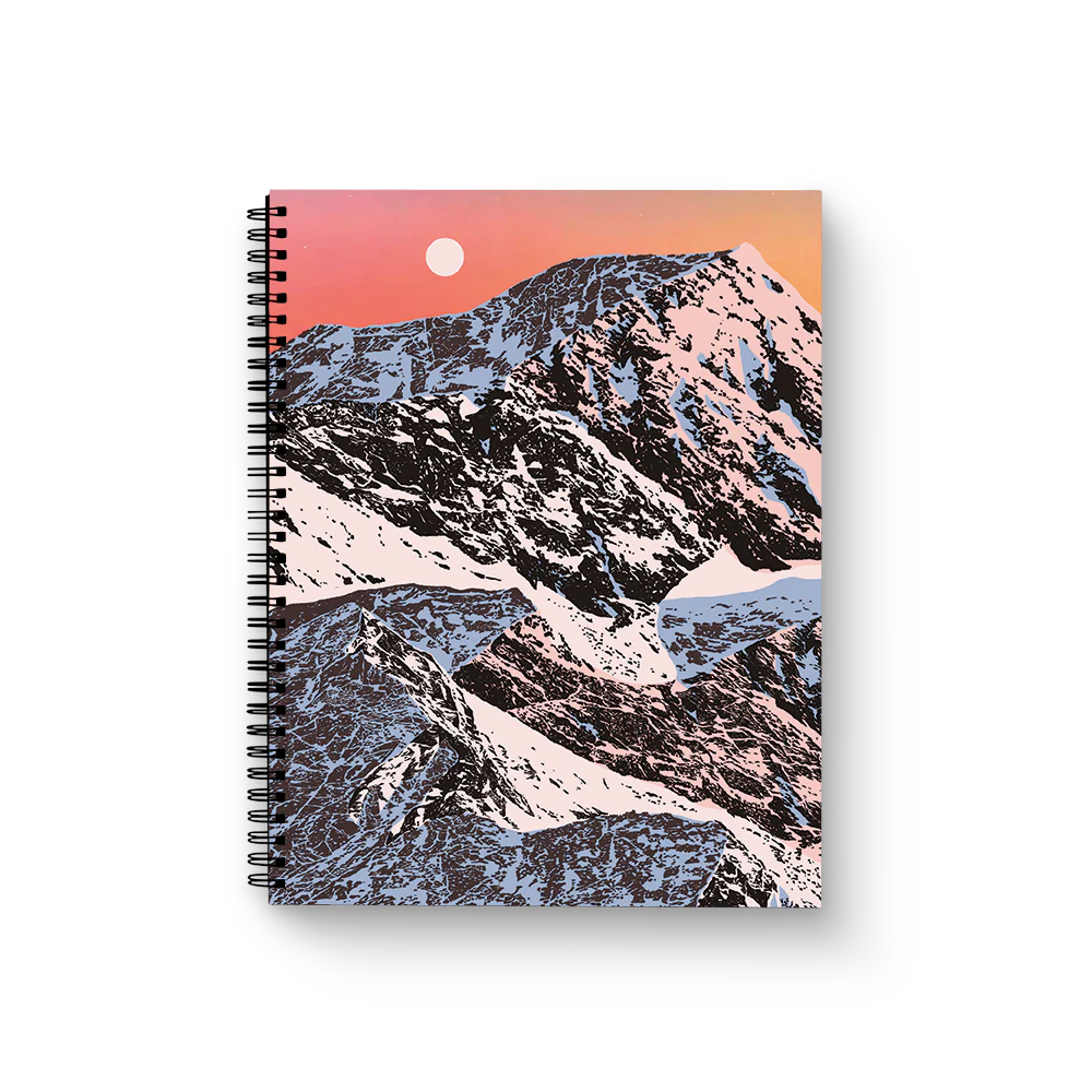 Sunset Mountain Medium Wire-O Spiral Notebook