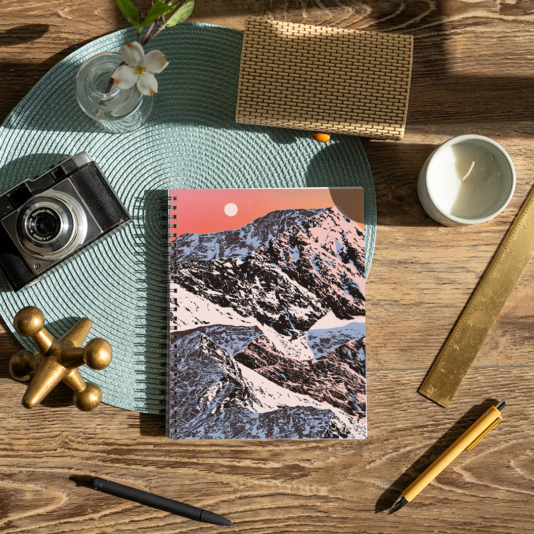 Sunset Mountain Medium Wire-O Spiral Notebook - Image 4