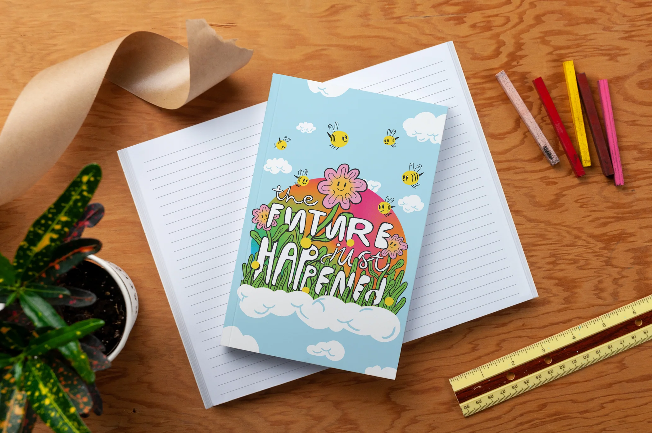 The Future Just Happened Classic Layflat Notebook - Image 3