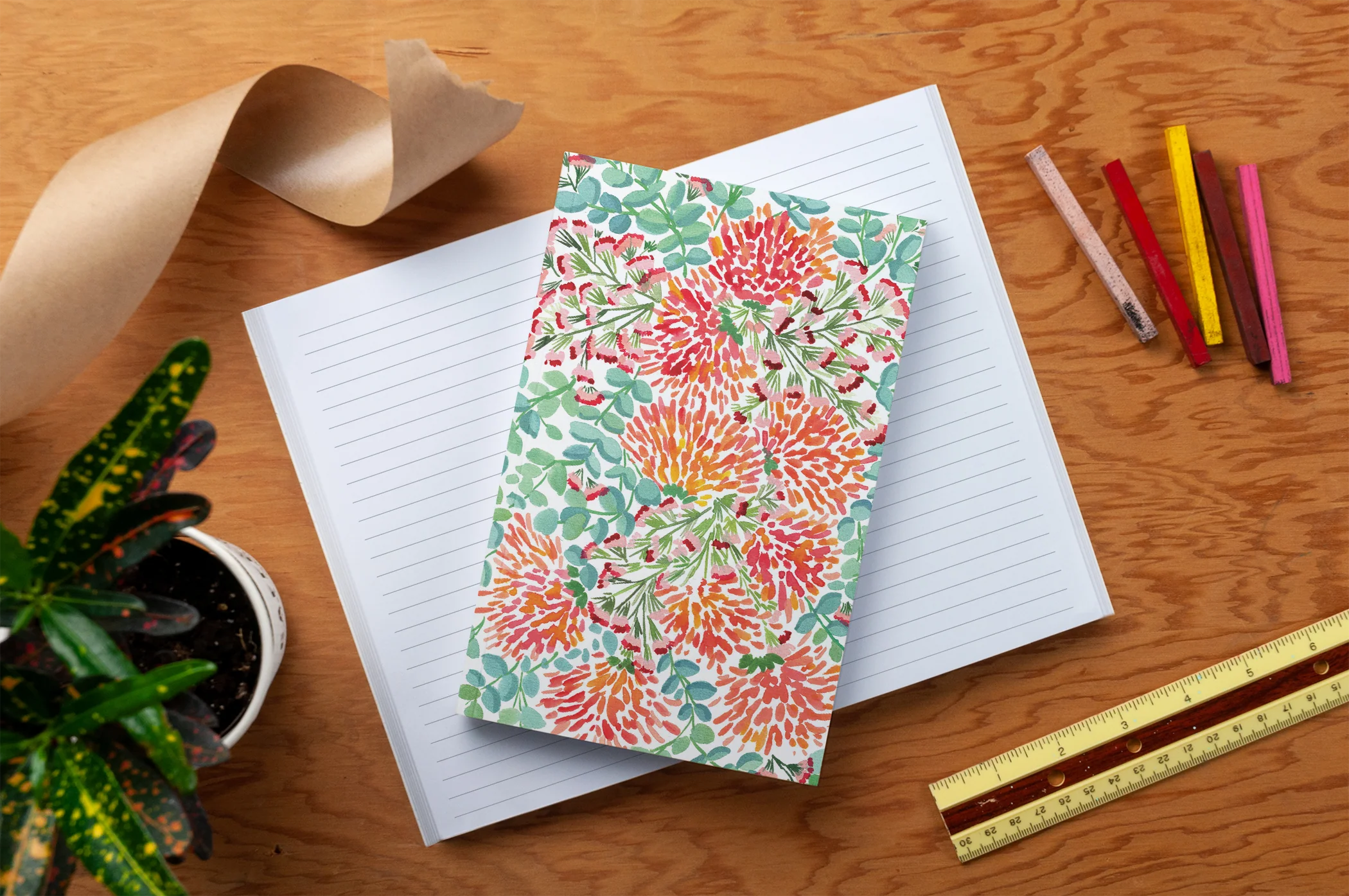 Tropical Wildflowers Classic Layflat Notebook - Image 4