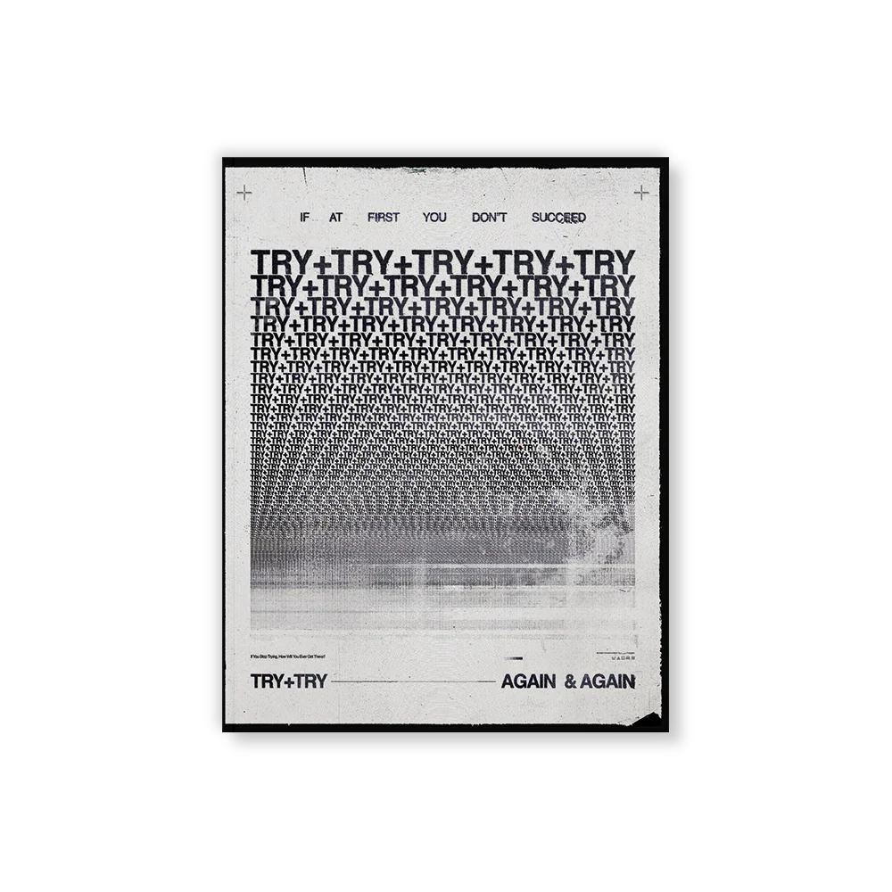 Try+Try+Try Medium Layflat Notebook