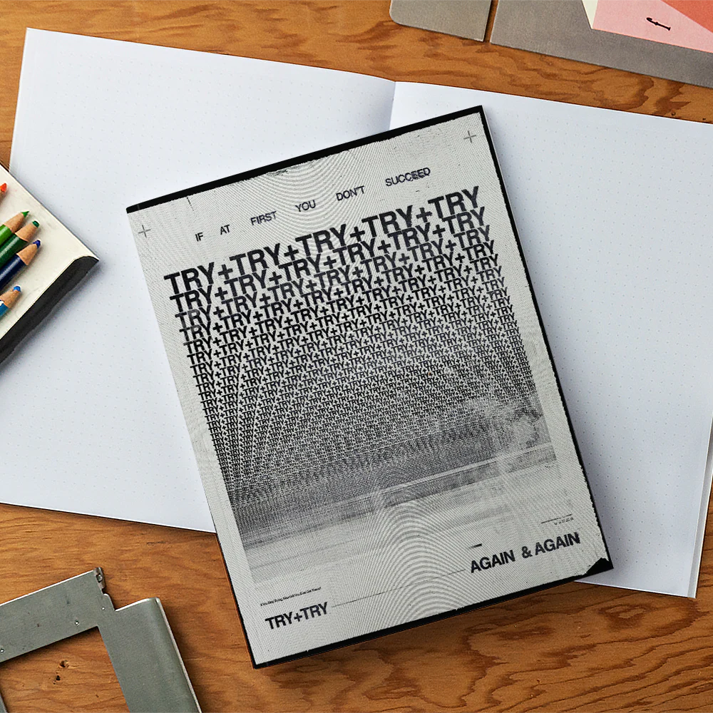 Try+Try+Try Medium Layflat Notebook - Image 4