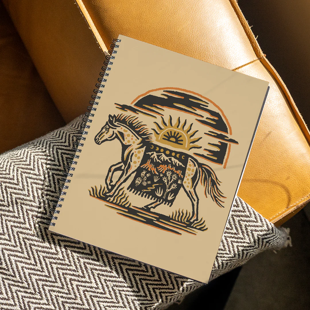 Wild West Large Wire-O Notebook - Image 3