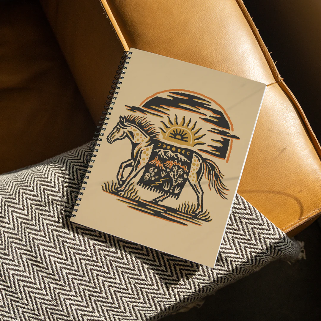 Wild West Medium Wire-O Spiral Notebook - Image 2