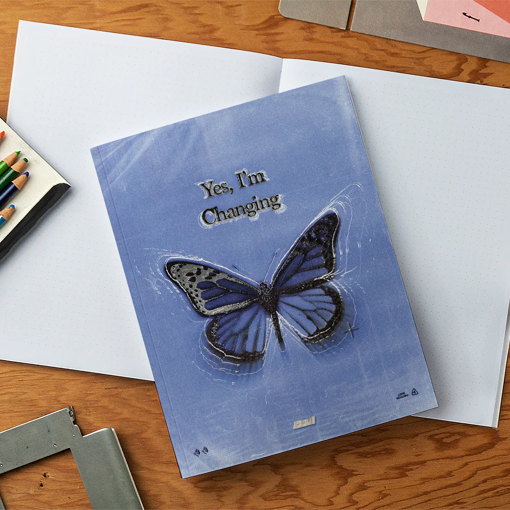 Yes I'm Changing Medium Layflat Notebook - Image 4